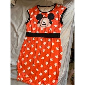 Disney Red and White Star Midi Dress